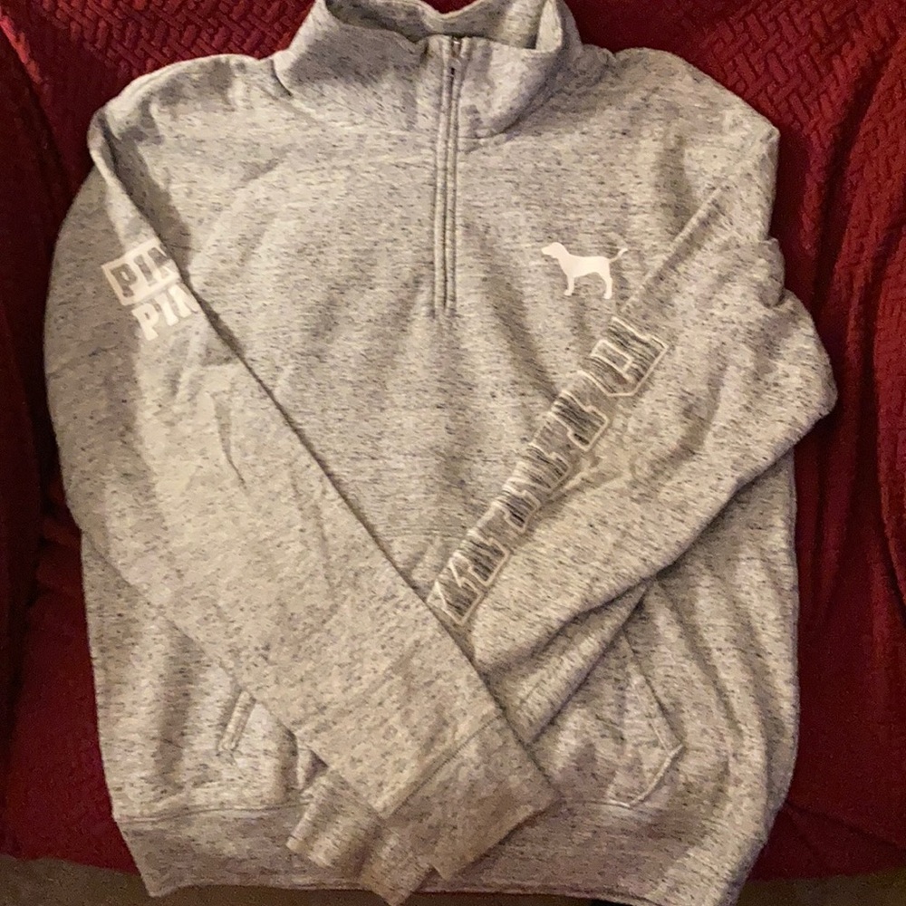 Heather Gray PINK sweatshirt